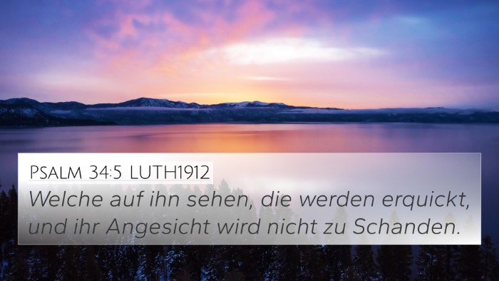Psalm 34:5 LUTH1912 Bible Verse Image