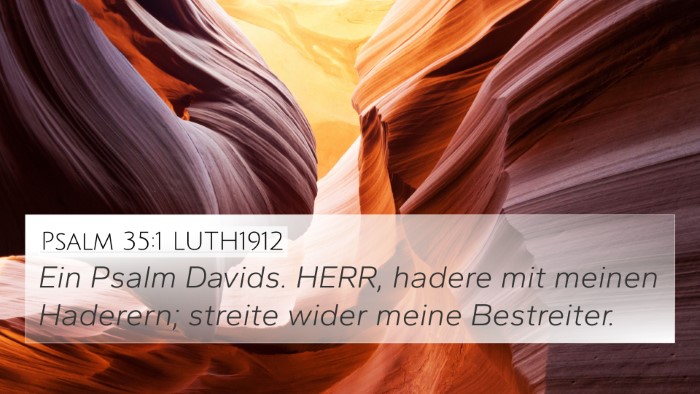Psalm 35:1 LUTH1912 Bible Verse Image