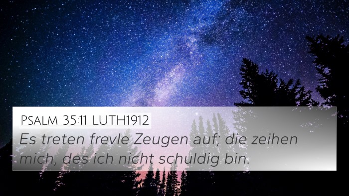 Psalm 35:11 LUTH1912 Bible Verse Image