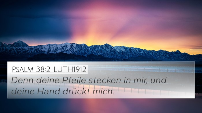Psalm 38:2 LUTH1912 Bible Verse Image