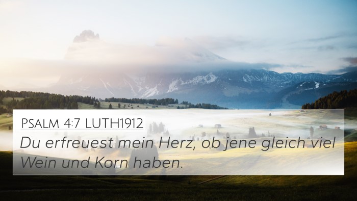 Psalm 4:7 LUTH1912 Bible Verse Image