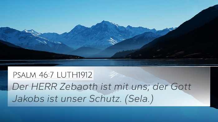 Psalm 46:7 LUTH1912 Bible Verse Image