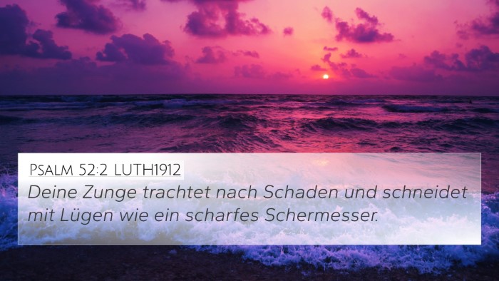 Psalm 52:2 LUTH1912 Bible Verse Image