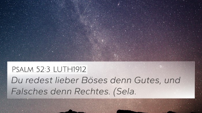 Psalm 52:3 LUTH1912 Bible Verse Image