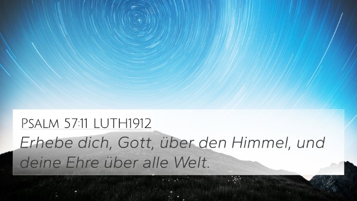 Psalm 57:11 LUTH1912 Bible Verse Image