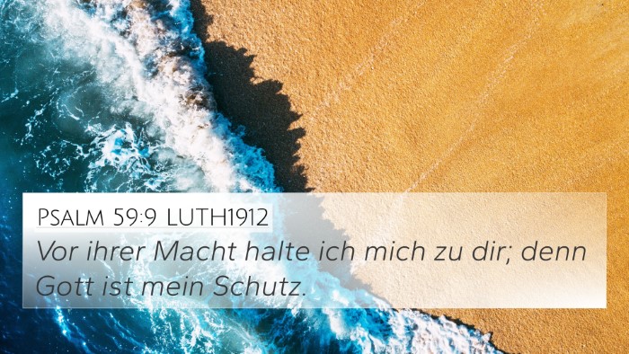 Psalm 59:9 LUTH1912 Bible Verse Image