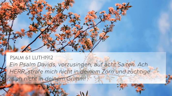 Psalm 6:1 LUTH1912 Bible Verse Image