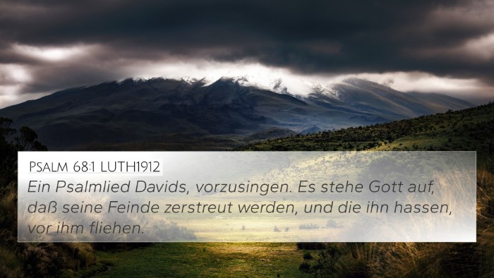 Psalm 68:1 LUTH1912 Bible Verse Image