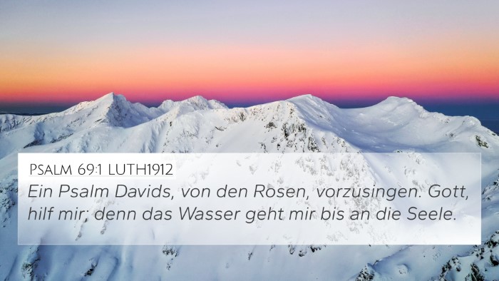 Psalm 69:1 LUTH1912 Bible Verse Image