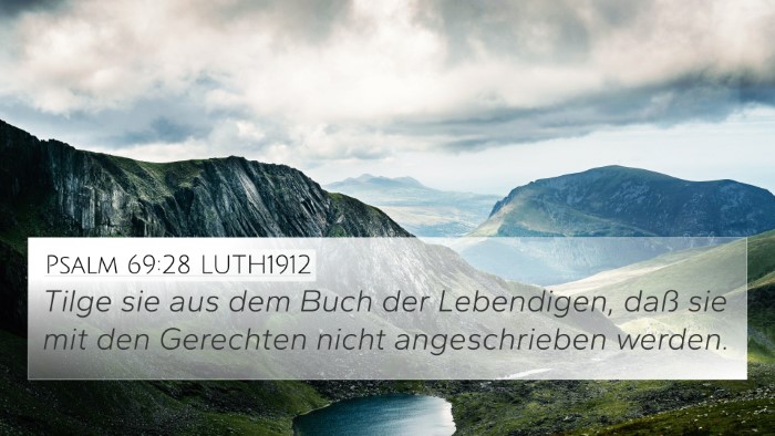 Psalm 69:28 LUTH1912 Bible Verse Image