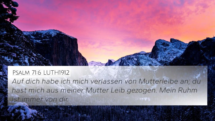 Psalm 71:6 LUTH1912 Bible Verse Image