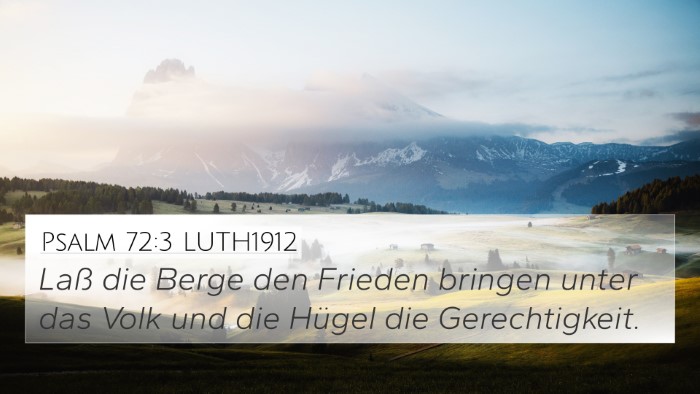 Psalm 72:3 LUTH1912 Bible Verse Image