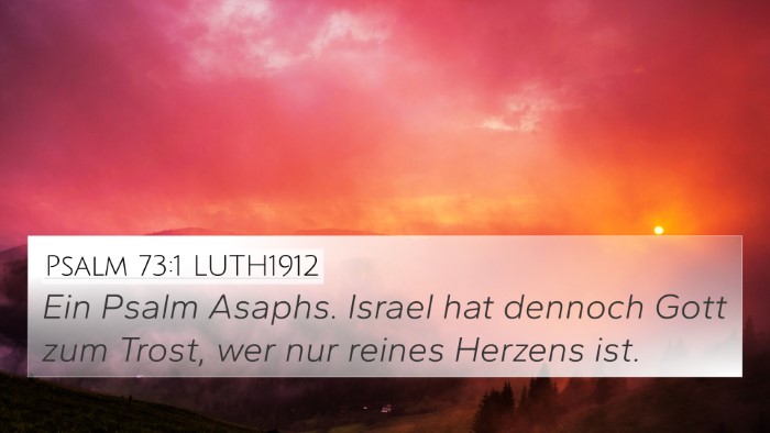 Psalm 73:1 LUTH1912 Bible Verse Image