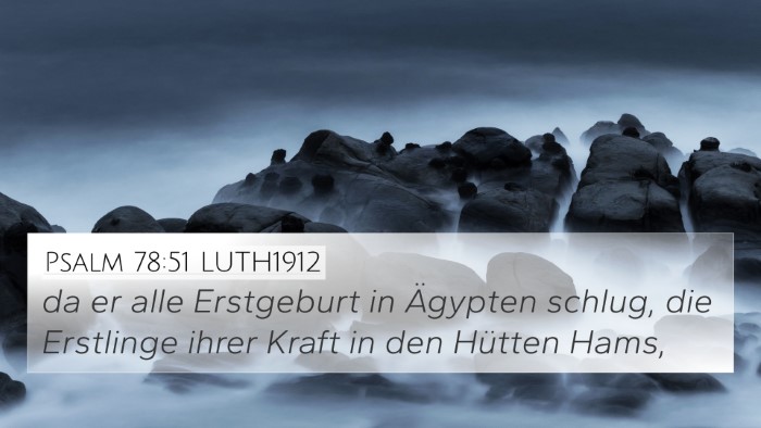 Psalm 78:51 LUTH1912 Bible Verse Image