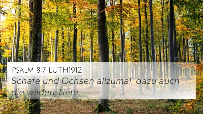 Psalm 8:7 LUTH1912 4K Wallpaper - Schafe und Ochsen allzumal, dazu auch die wilden - 4K Wallpaper Bible Verse