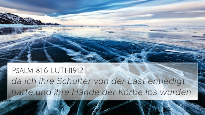 Psalm 81:6 LUTH1912 Bible Verse Image