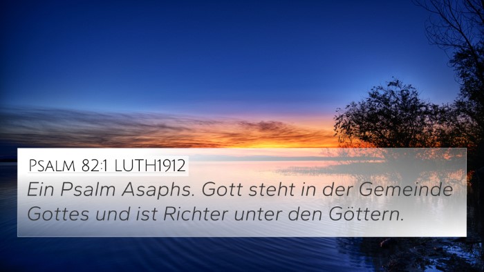 Psalm 82:1 LUTH1912 Bible Verse Image