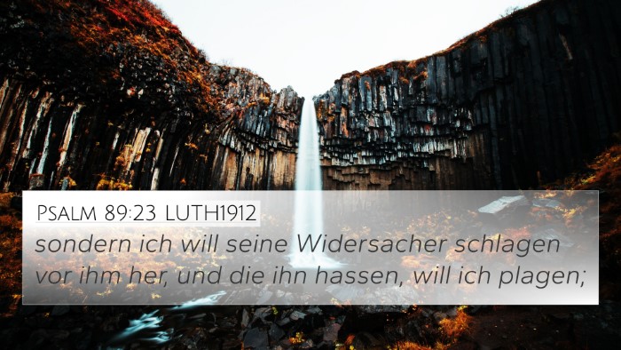 Psalm 89:23 LUTH1912 Bible Verse Image