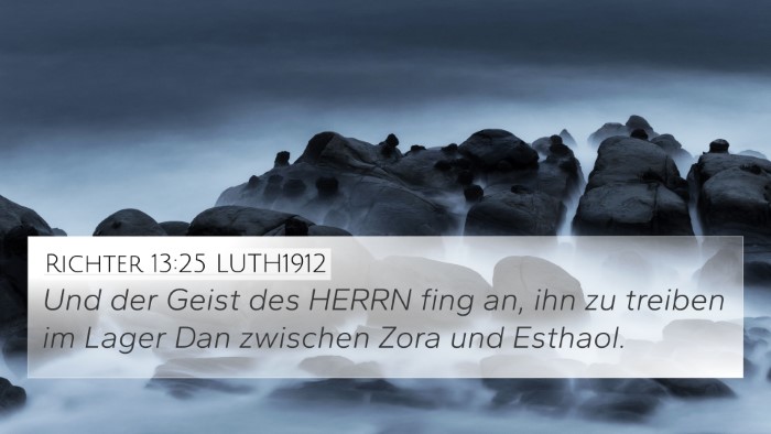 Richter 13:25 LUTH1912 Bible Verse Image