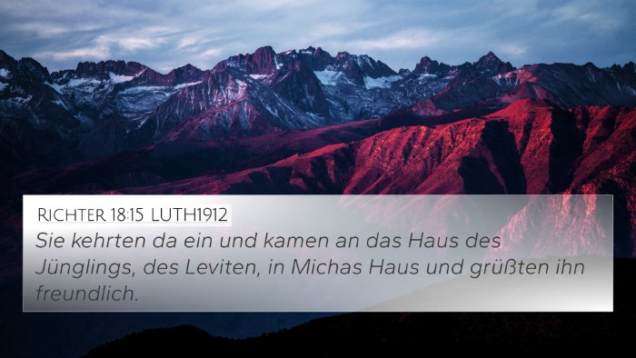 Richter 18:15 LUTH1912 Bible Verse Image