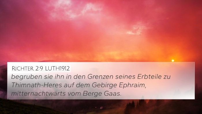 Richter 2:9 LUTH1912 Bible Verse Image