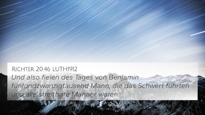 Richter 20:46 LUTH1912 Bible Verse Image