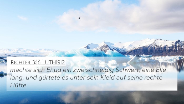 Richter 3:16 LUTH1912 4K Wallpaper - machte sich Ehud ein zweischneidig Schwert, eine - 4K Wallpaper Bible Verse