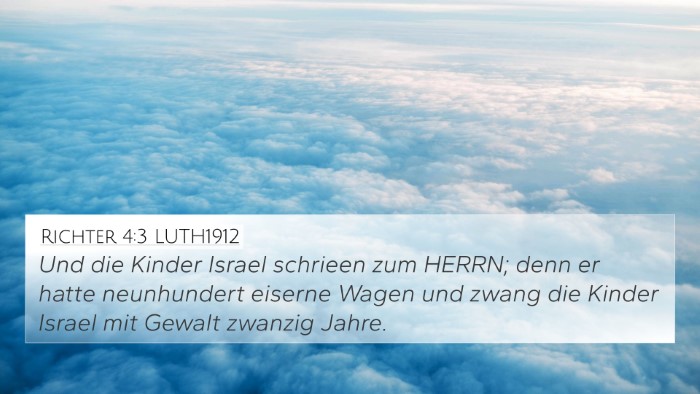 Richter 4:3 LUTH1912 Bible Verse Image