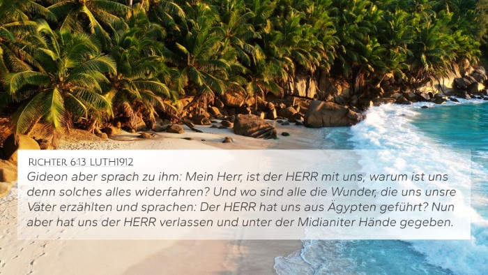 Richter 6:13 LUTH1912 Bible Verse Image