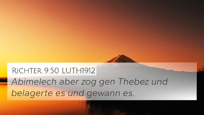 Richter 9:50 LUTH1912 Bible Verse Image