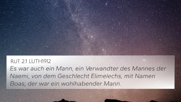Rut 2:1 LUTH1912 Bible Verse Image