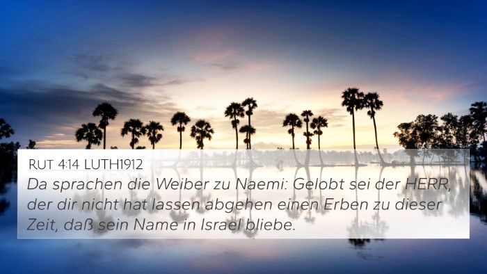 Rut 4:14 LUTH1912 Bible Verse Image