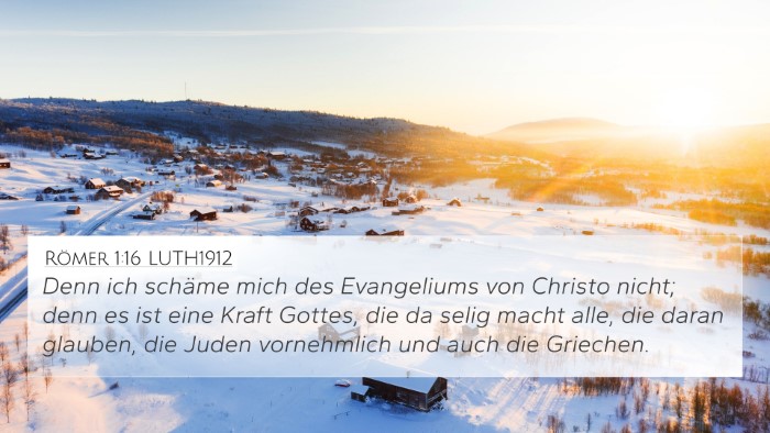 Römer 1:16 LUTH1912 Bible Verse Image