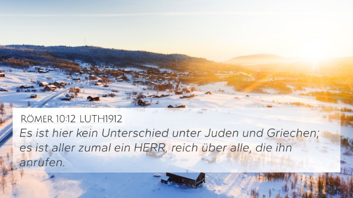 Römer 10:12 LUTH1912 Bible Verse Image
