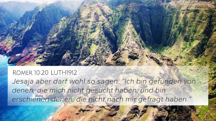 Römer 10:20 LUTH1912 Bible Verse Image