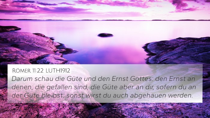 Römer 11:22 LUTH1912 Bible Verse Image