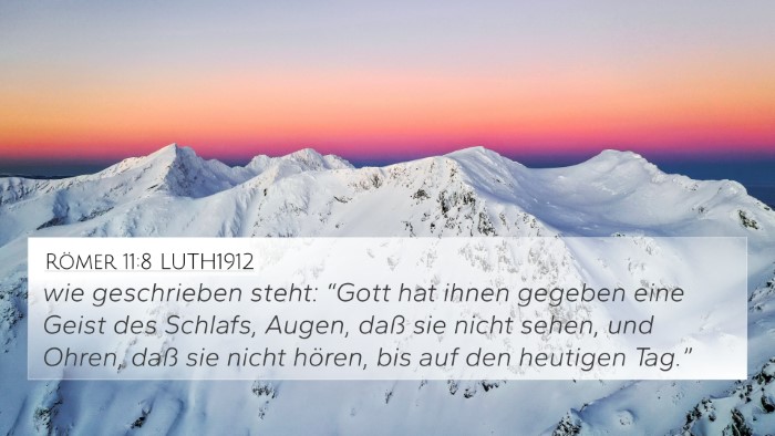 Römer 11:8 LUTH1912 Bible Verse Image