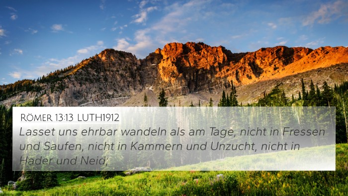 Römer 13:13 LUTH1912 Bible Verse Image