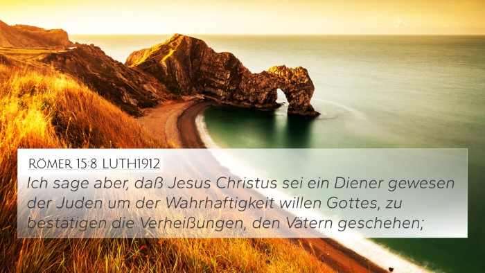 Römer 15:8 LUTH1912 Bible Verse Image