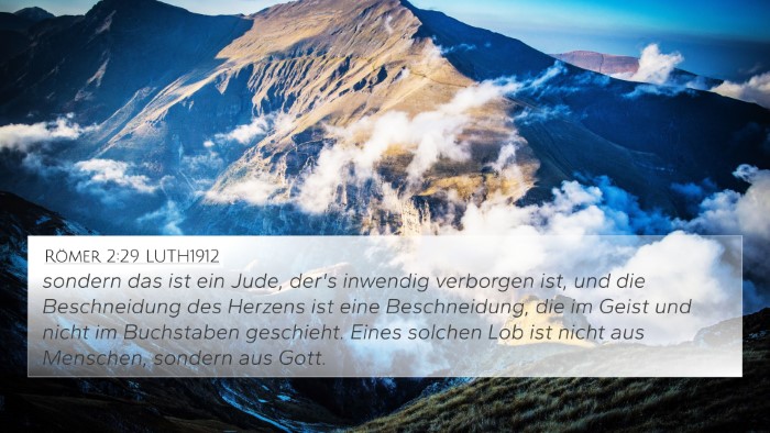 Römer 2:29 LUTH1912 Bible Verse Image