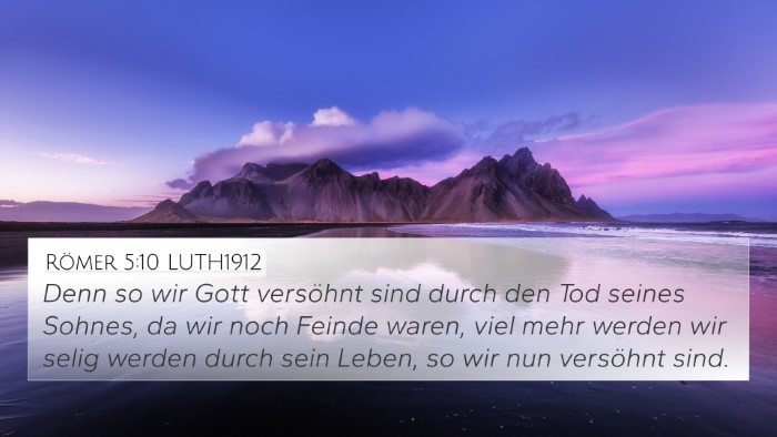 Römer 5:10 LUTH1912 Bible Verse Image