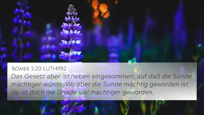 Römer 5:20 LUTH1912 Bible Verse Image