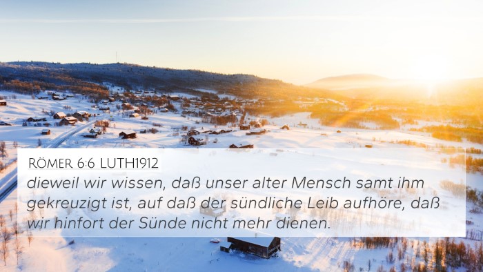 Römer 6:6 LUTH1912 Bible Verse Image