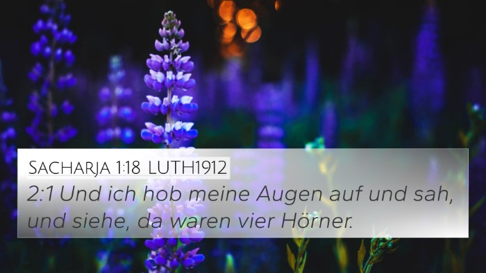 Sacharja 1:18 LUTH1912 Bible Verse Image