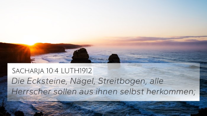 Sacharja 10:4 LUTH1912 Bible Verse Image