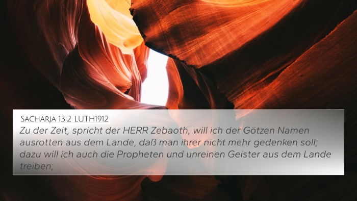 Sacharja 13:2 LUTH1912 Bible Verse Image