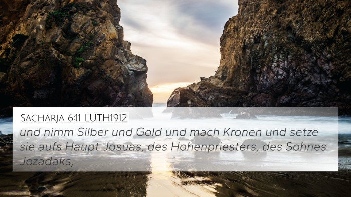 Sacharja 6:11 LUTH1912 Bible Verse Image
