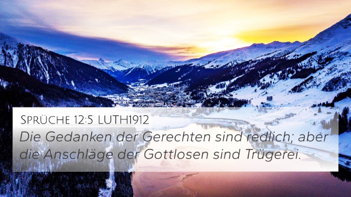 Sprüche 12:5 LUTH1912 Bible Verse Image