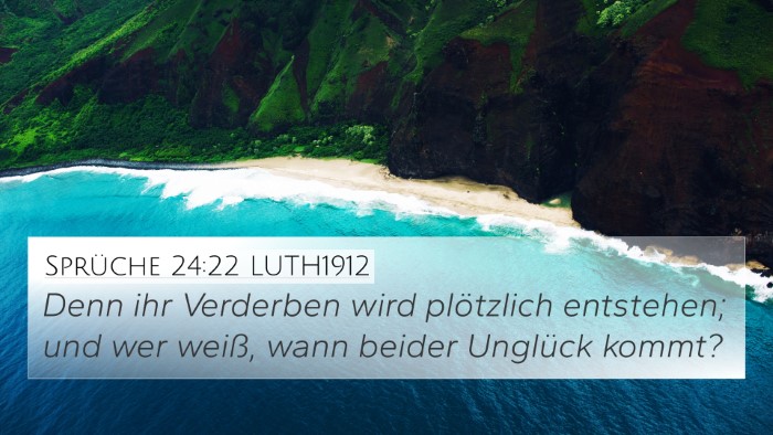 Sprüche 24:22 LUTH1912 Bible Verse Image