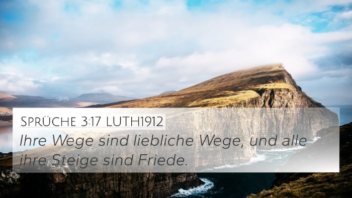 Sprüche 3:17 LUTH1912 Bible Verse Image